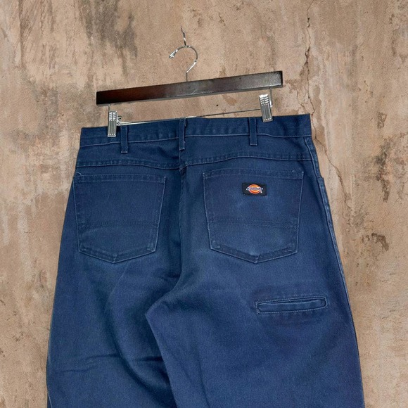 Vintage Dickies Carpenter Pants Navy Blue Relaxed Dungarees Work Painters 90s - Picture 1 of 6
